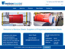 Tablet Screenshot of benbowsteels.com